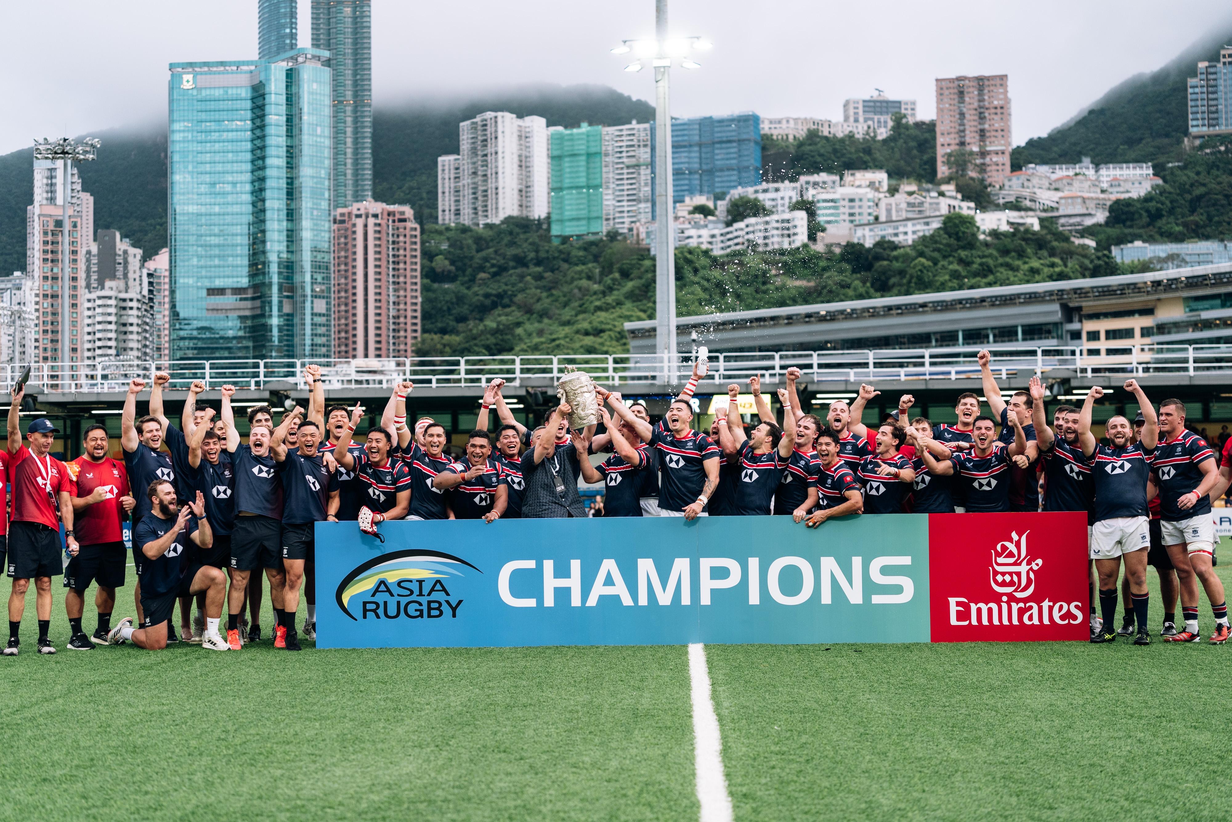HONG KONG CHINA MEN’S 15s CLINCH SEVENTH STRIAGHT ASIA RUGBY CHAMPIONSHIP TITLE WITH 45-9 WIN OVER KOREA