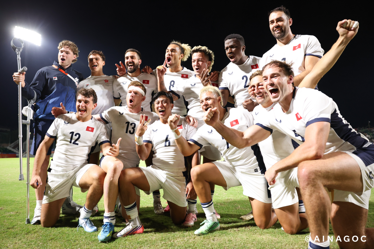 THREE-PEAT: HONG KONG CHINA MEN’S RUGBY 7 WIN GOLD AT 20TH ASIAN GAMES; HONG KONG CHINA WOMEN DEFEND BRONZE IN DOUBLE PODIUM FINISH